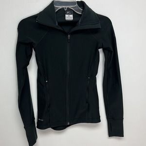 Dri - Fit's woman's black no-wrinkle machine-wash clean jacket size XS